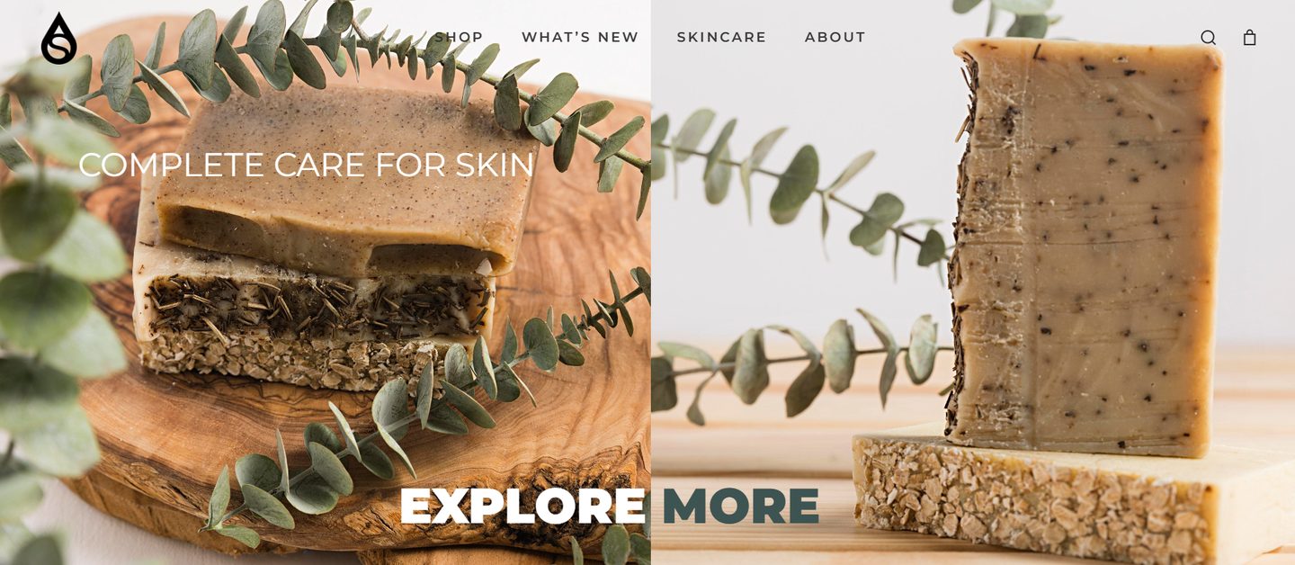 The Skincare theme home page, a WooCommerce storefront for a skincare brand