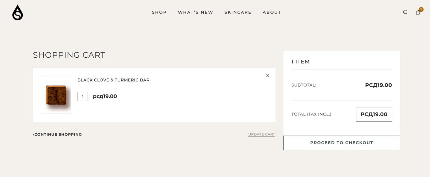 The shopping cart
